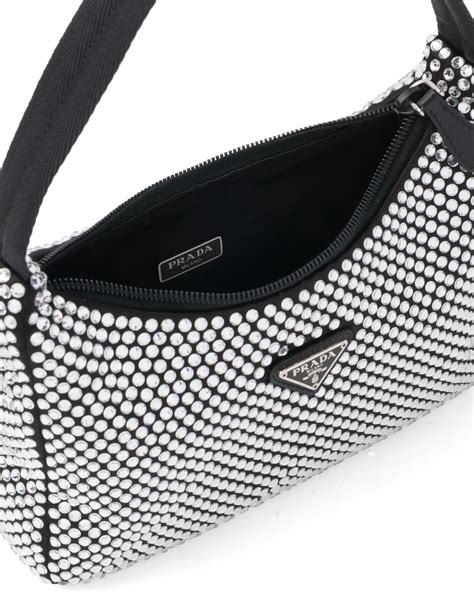 sac prada crystal|Crystal Satin mini.